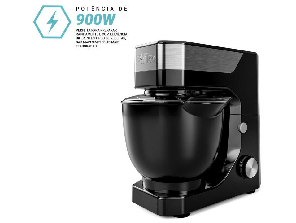 Batedeira Planetária Philco Preta 800W 12 Velocidades 5 Litros PBP90A 103401154 - 1