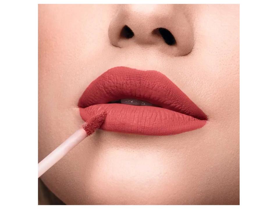 Batom Líquido Aveludado Eudora Niina Secrets Skinny Matte Vermelho Hibisco Longa duração 5ml - 2