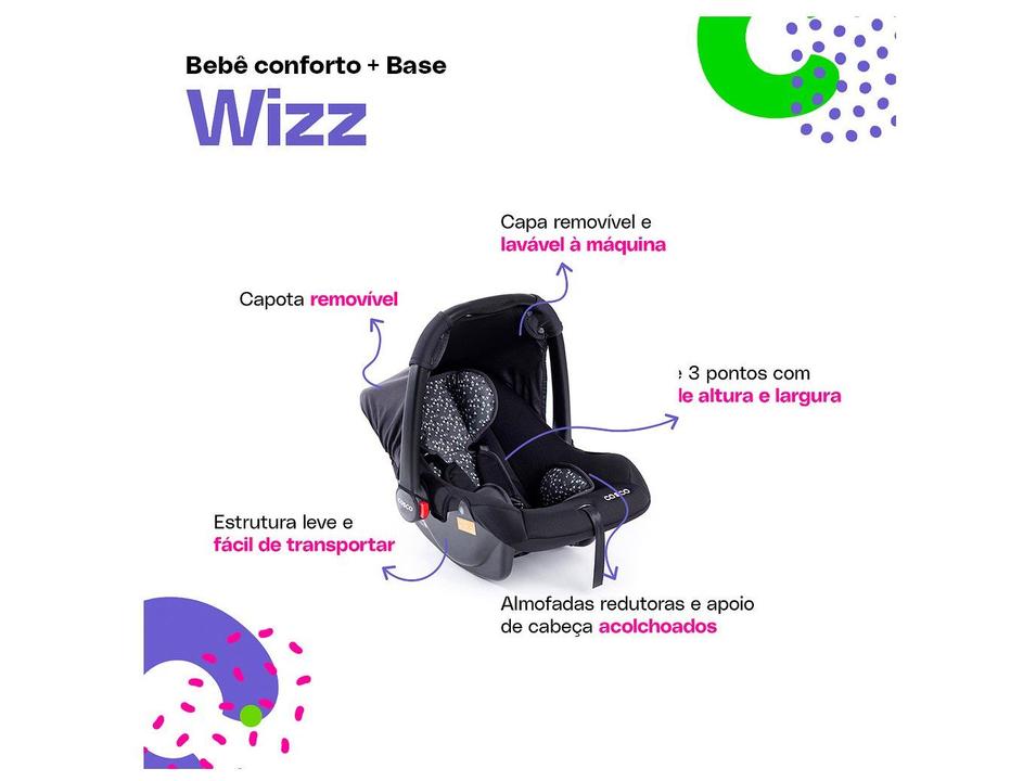 Bebê Conforto com Base Cosco Kids Wizz até 13kg - 2