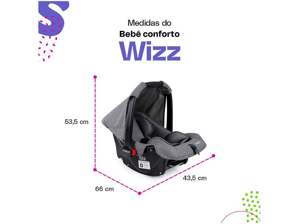 Bebê Conforto Cosco Kids 1 Posição Wizz 0 a 13kg - 5