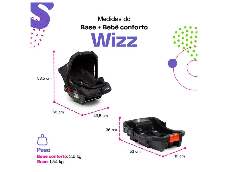 Bebê Conforto Cosco Kids Wizz com Base até 13kg - 7