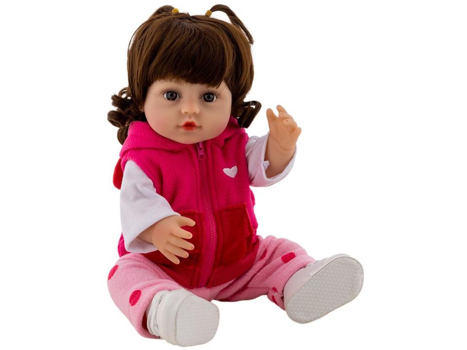 Bebê Girafinha Reborn DY0001-GF Lullie Dolls 48cm - 5