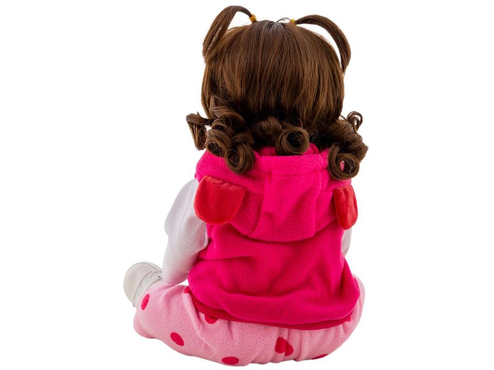 Bebê Girafinha Reborn DY0001-GF Lullie Dolls 48cm - 6