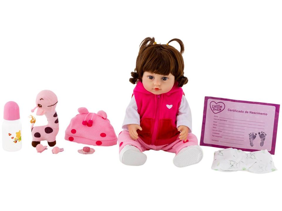 Bebê Girafinha Reborn DY0001-GF Lullie Dolls 48cm - 3