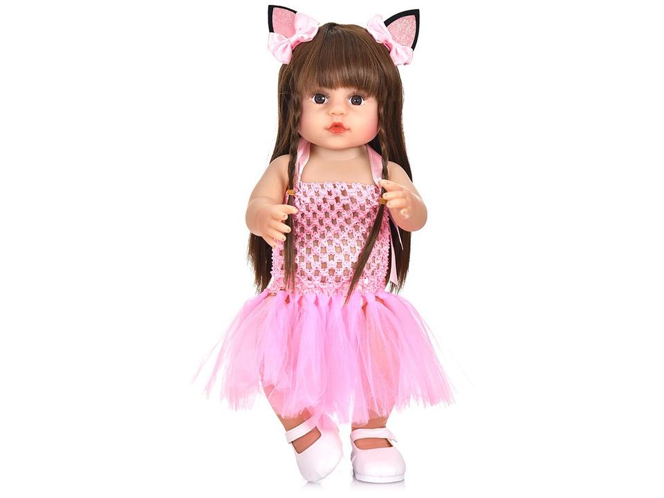 Bebê Reborn Gatinha DY0001-GT Lullie Dolls 48cm - 2