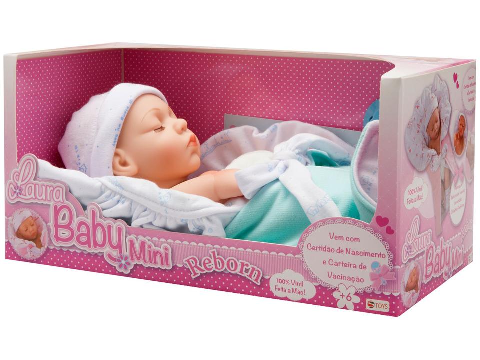 Bebê Reborn Mini Noah Laura Baby 30cm - com Acessórios - 7