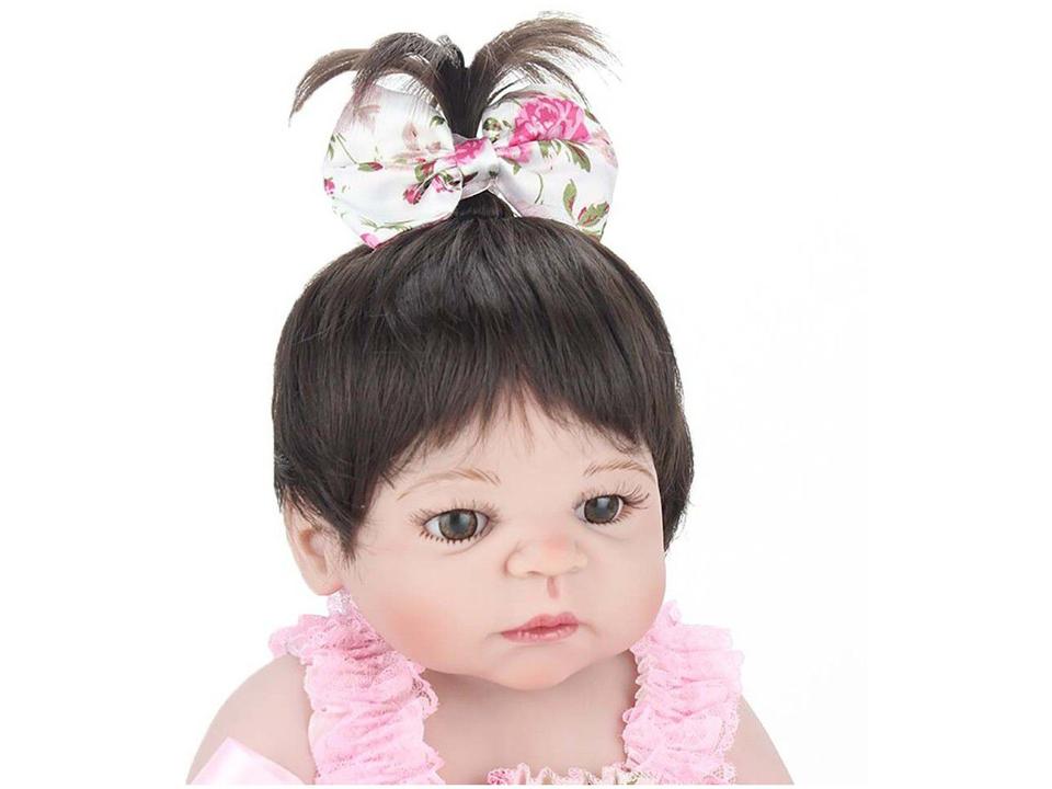 Bebê Reborn Pink Flower Laura Baby 45cm - 3