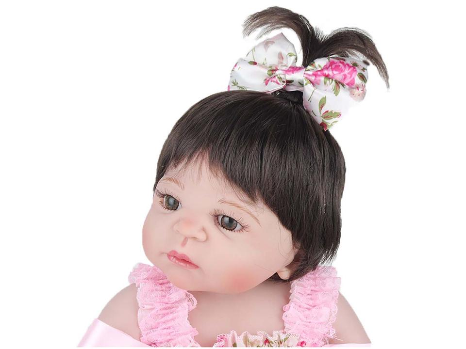 Bebê Reborn Pink Flower Laura Baby 45cm - 4