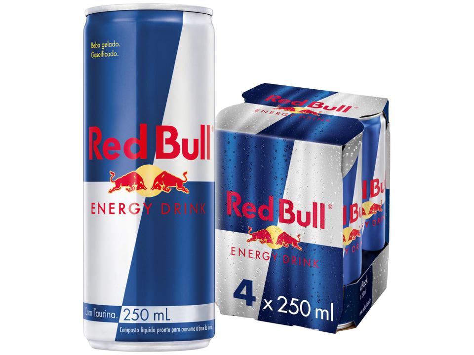 Bebida Energética Red Bull Coco Edition - Coco e Açaí 250ml 4 Unidades