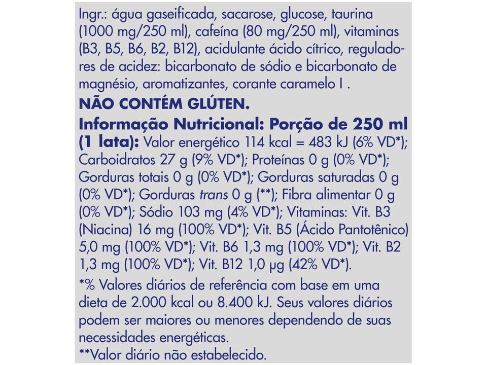 Bebida Energética Red Bull Frutas Tropicais - 250ml 4 Unidades - 9
