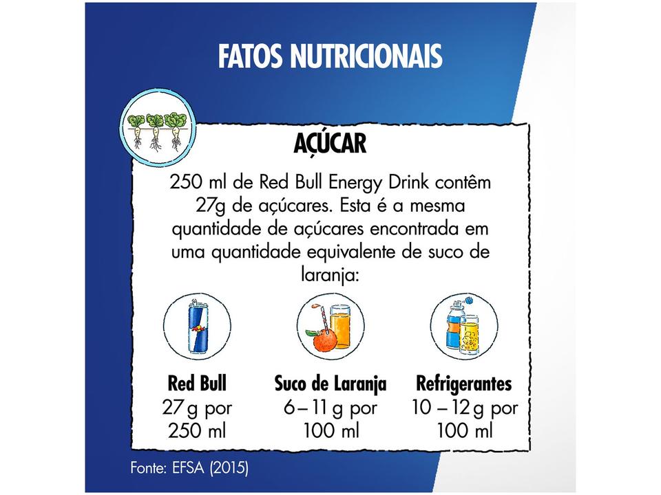 Bebida Energética Red Bull Energy Drink 355ml 4 Unidades - 5