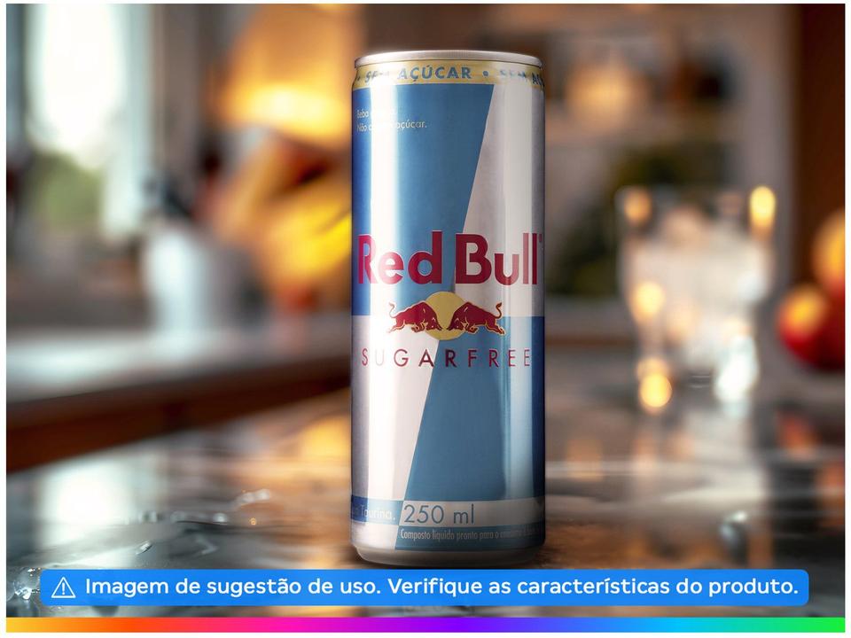 Bebida Energética Red Bull Zero Açúcar 250ml 4 Unidades - 6