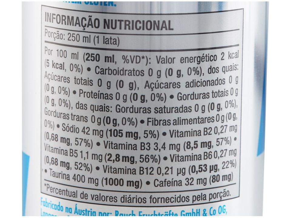 Bebida Energética Red Bull Zero Açúcar 250ml 4 Unidades - 11
