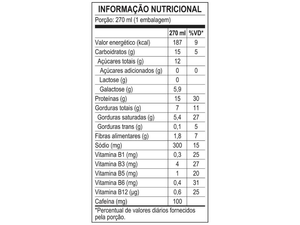 Bebida Lactea com 15g de Proteínas Nescafe Pro-Energy Capuccino Canela 270ml 6 unidades - 1