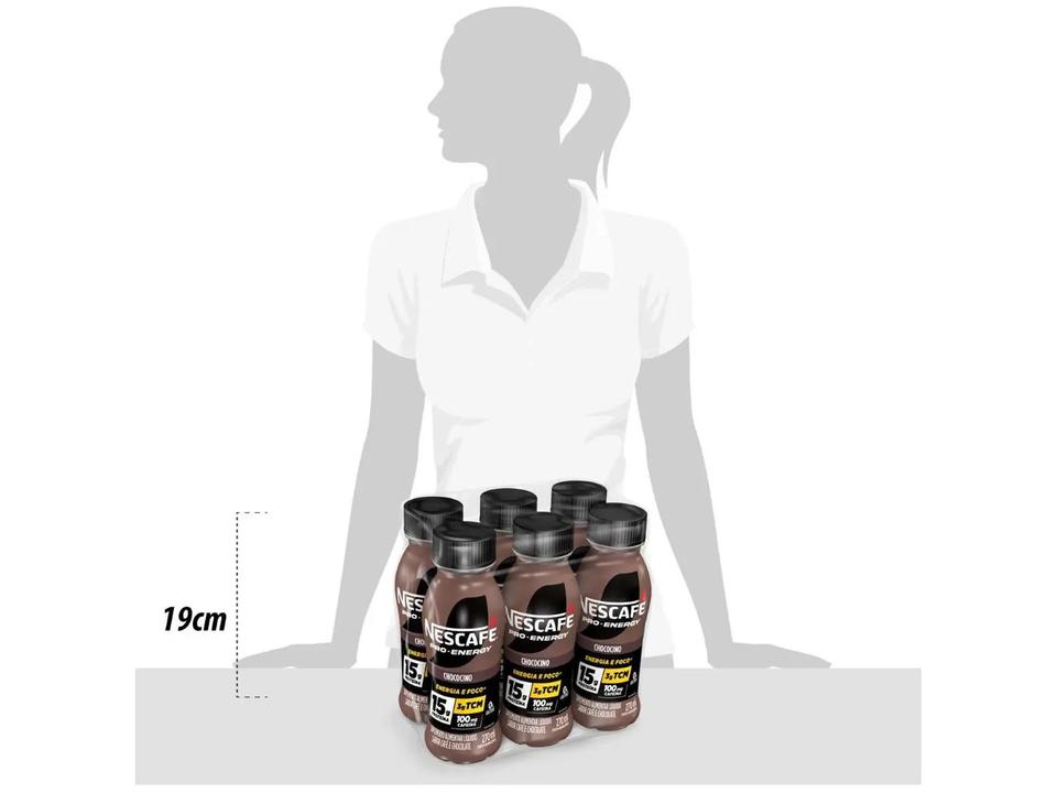 Bebida Lactea com 15g de Proteínas Nescafe Pro-Energy Chococino 270ml 6 unidades - 8