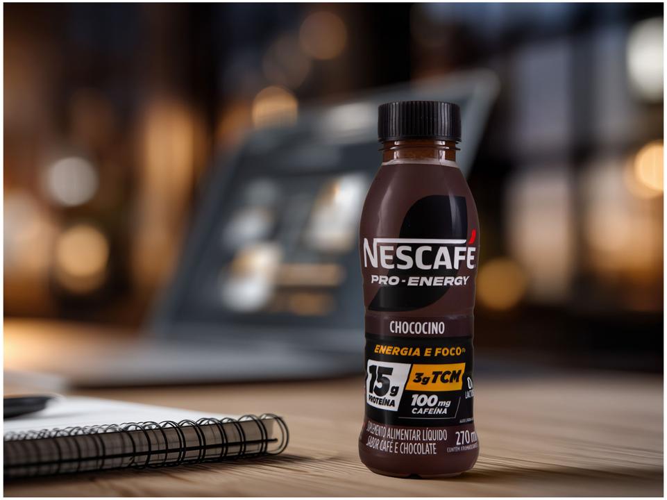 Bebida Lactea com 15g de Proteínas Nescafe Pro-Energy Chococino 270ml 6 unidades - 3