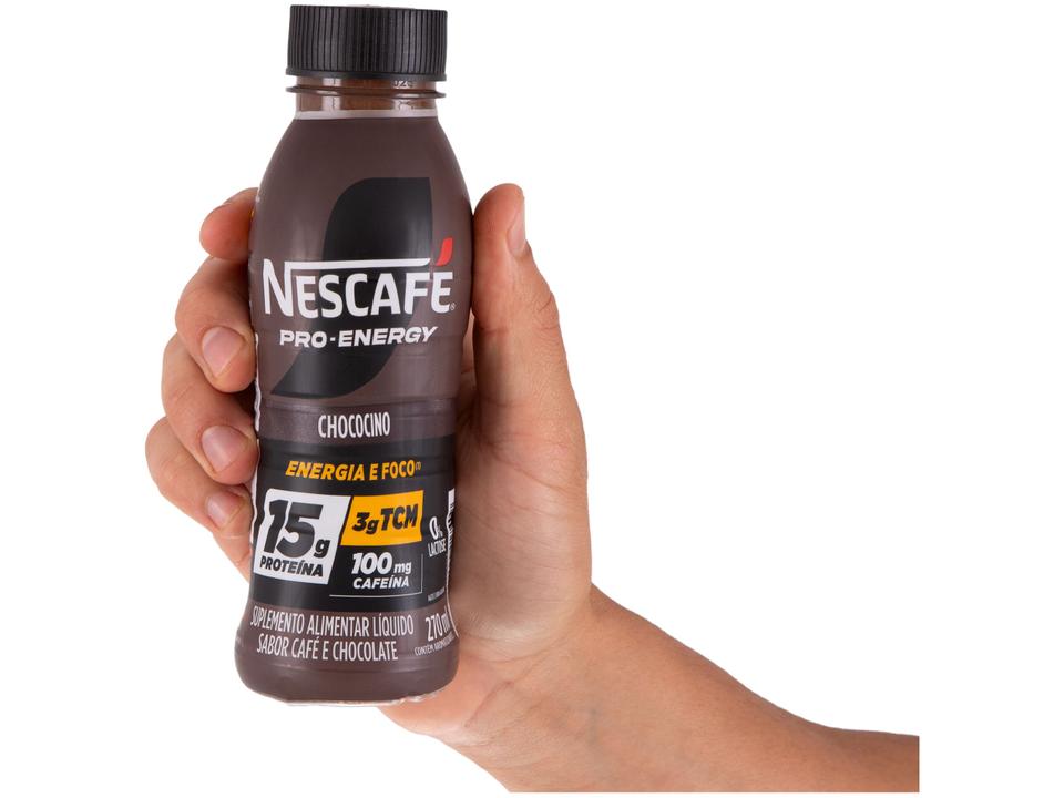Bebida Lactea com 15g de Proteínas Nescafe Pro-Energy Chococino 270ml 6 unidades - 7