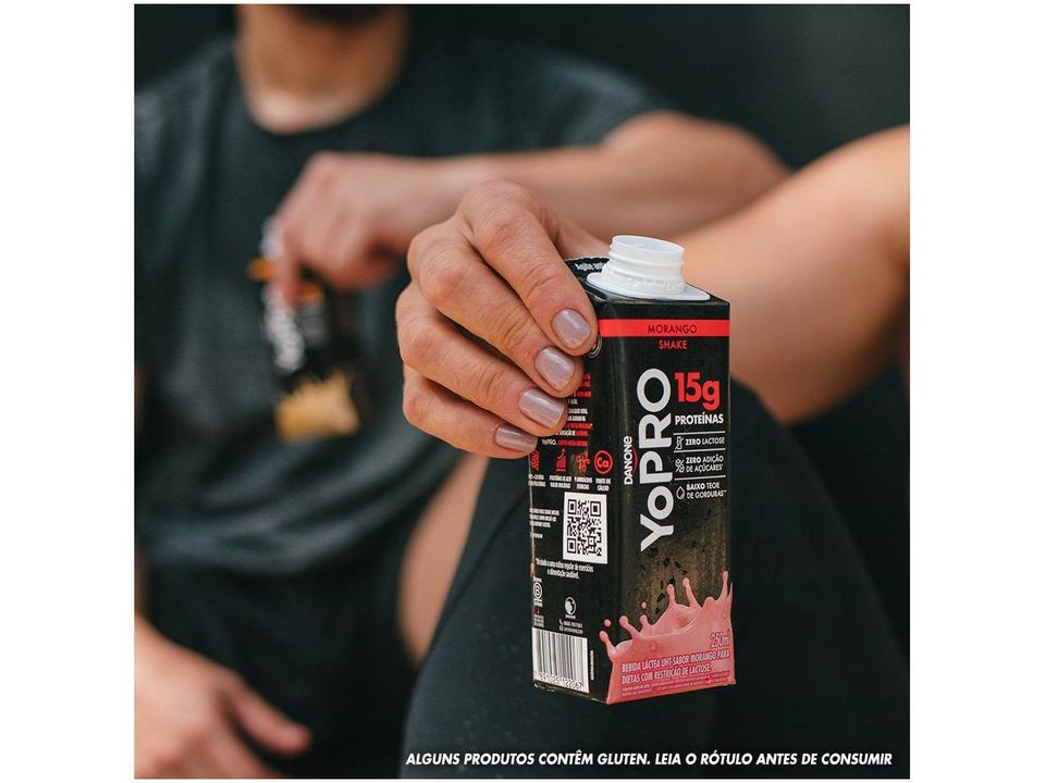 Bebida Láctea UHT 15g de Proteínas Danone YoPRO Morango Zero Açúcar 250ml 12 Unidades - 6
