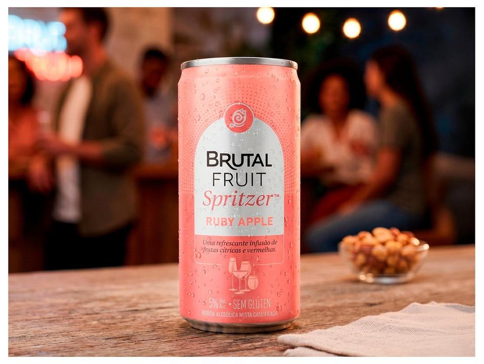 Bebida Mista Brutal Fruit Spritzer de Ruby Apple 269ml 1 Pack com 8 latas - 1