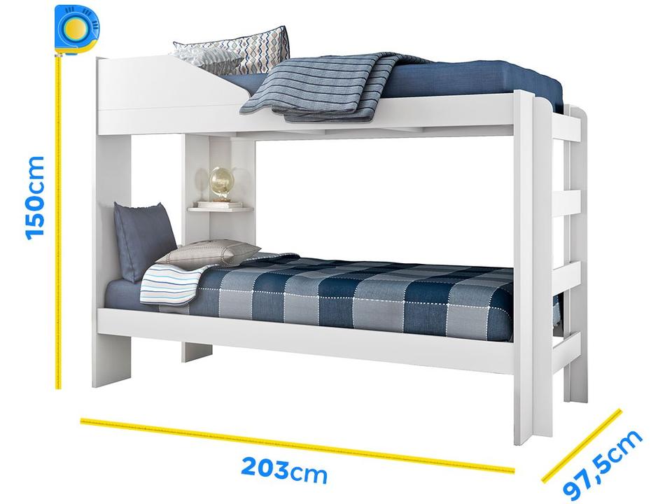 Beliche de MDF/MDP Conquista Móveis Indy - 3
