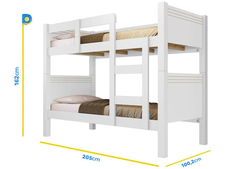 Beliche em MDF e MDP  Conquista Móveis Madri Branco - 4