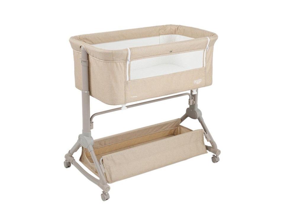 Berço Co-leito Cosco Kids Cubbie com Mosquiteiro Até 9kg Bege - 11