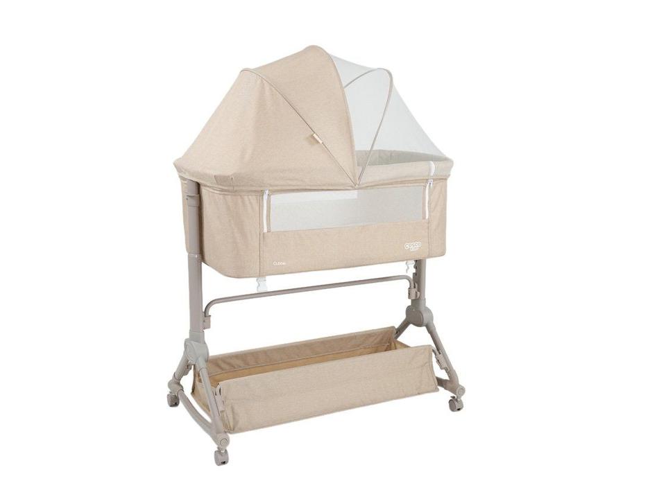 Berço Co-leito Cosco Kids Cubbie com Mosquiteiro Até 9kg Bege