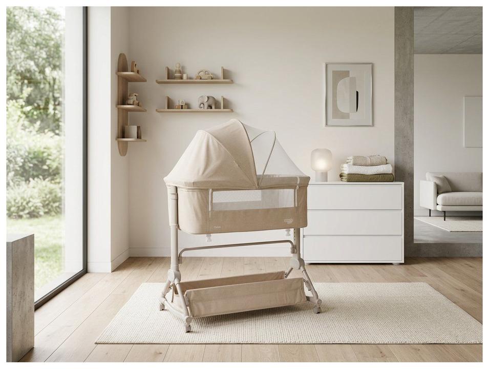 Berço Co-leito Cosco Kids Cubbie com Mosquiteiro Até 9kg Bege - 1