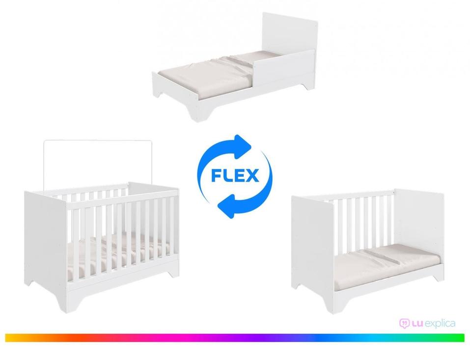 Berço Mini Cama Branco Moveis Peroba Encantare - 2