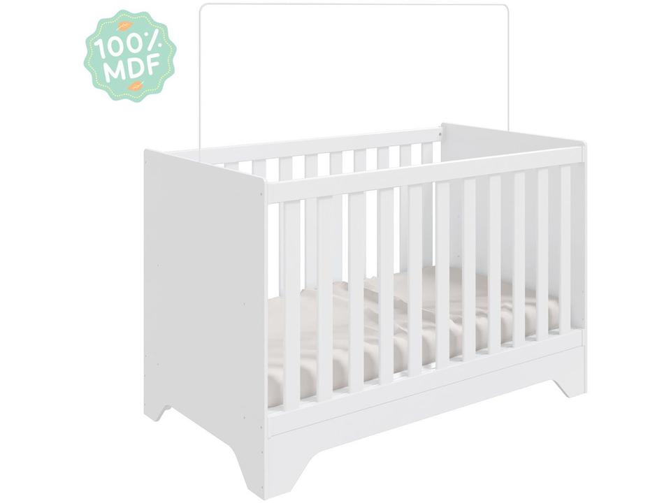 Berço Mini Cama Branco Moveis Peroba Encantare - 5