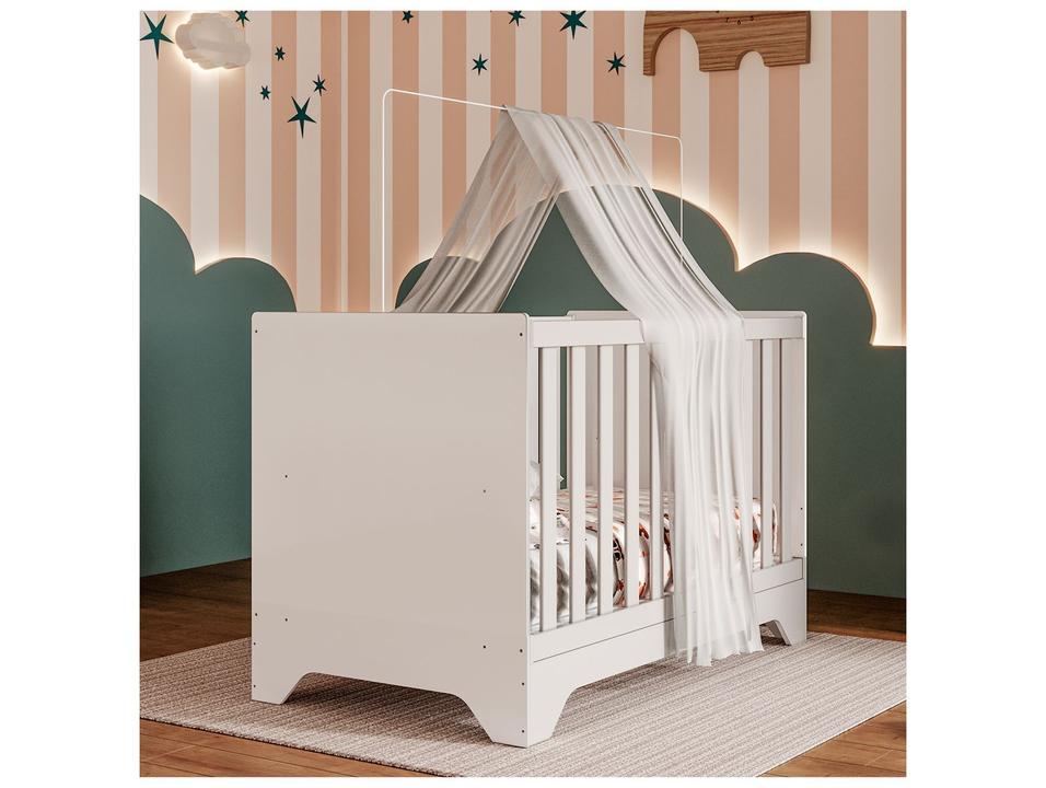 Berço Mini Cama Branco Moveis Peroba Encantare - 1