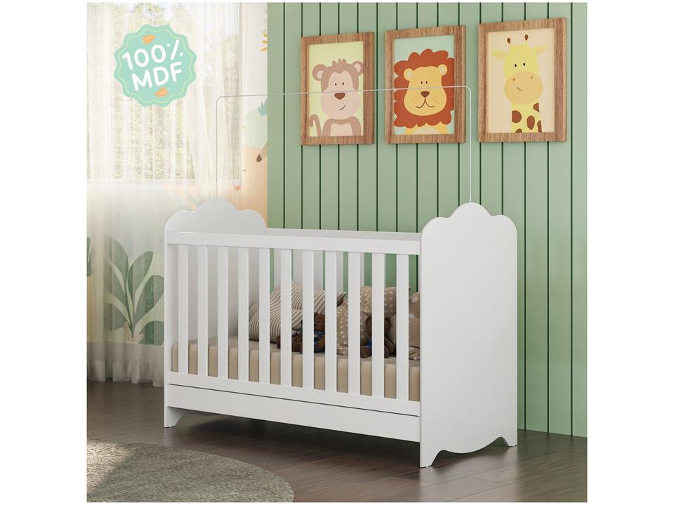 Berço Mini Cama Branco Moveis Peroba Harmonia - 3