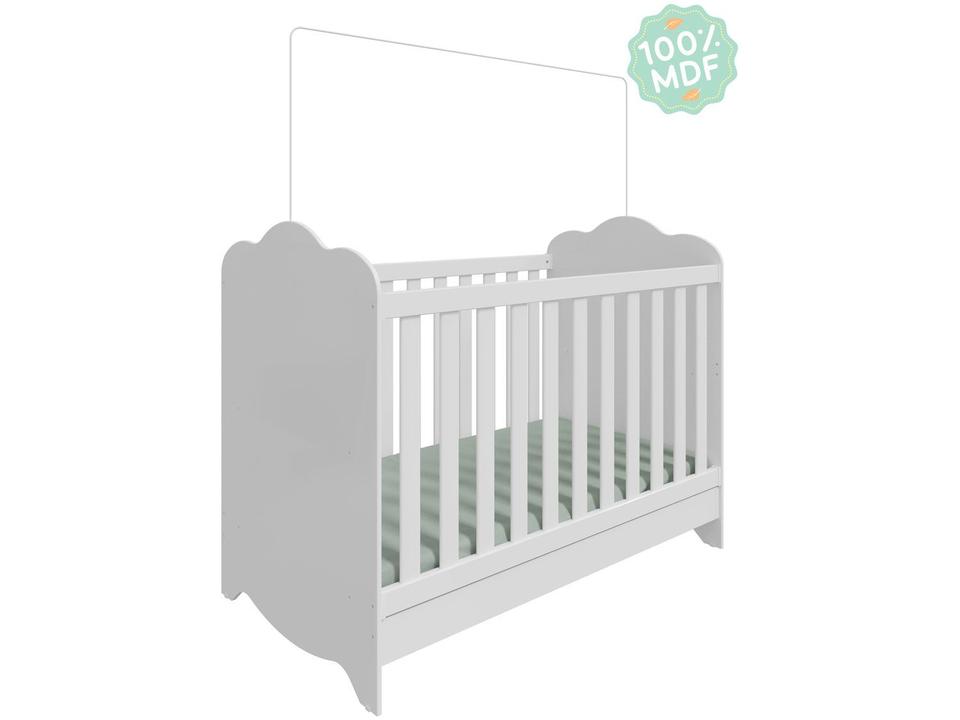 Berço Mini Cama Branco Moveis Peroba Harmonia - 4