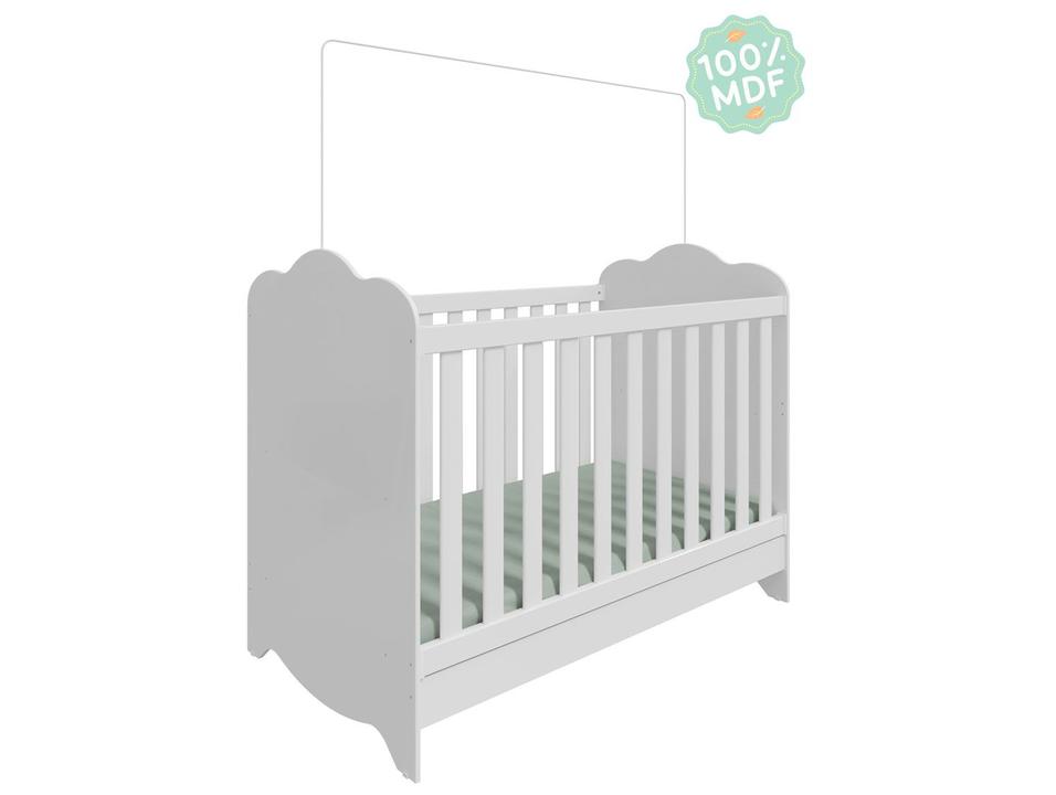 Berço Mini Cama Branco Moveis Peroba Harmonia - 8