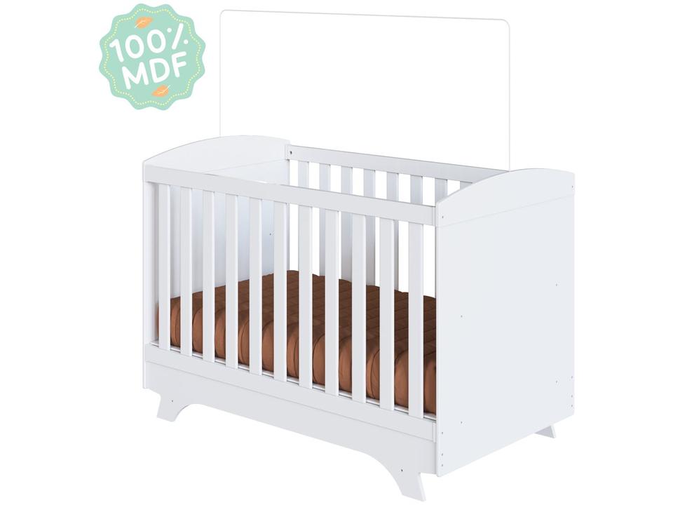 Berço Mini Cama Branco Móveis Peroba Magia - 6