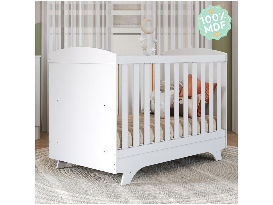 Berço Mini Cama Branco Móveis Peroba Magia - 2