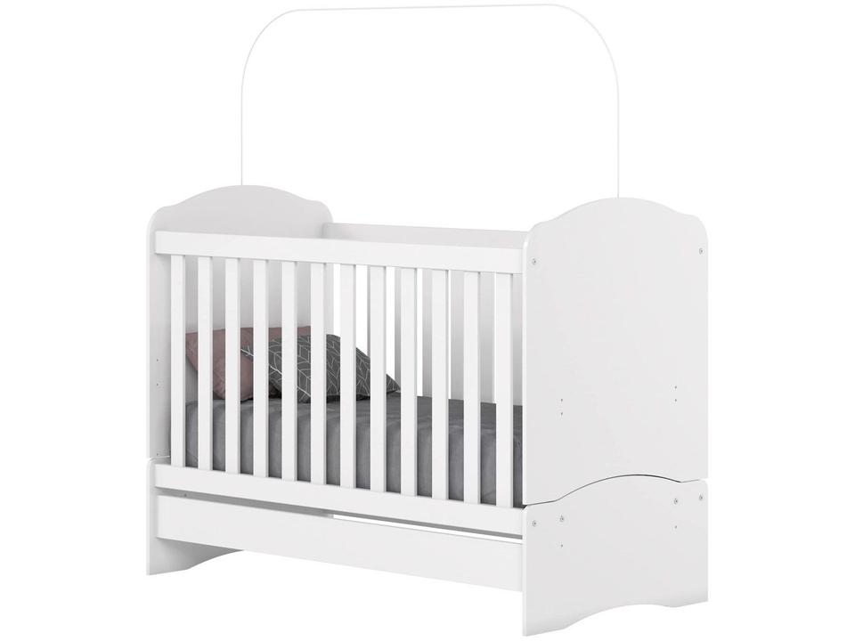 Berço/Mini Cama Grade Fixa 2 Níveis de Altura Henn Bala de Menta - 6