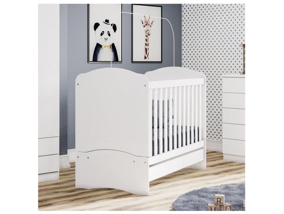 Berço/Mini Cama Grade Fixa 2 Níveis de Altura Henn - 2
