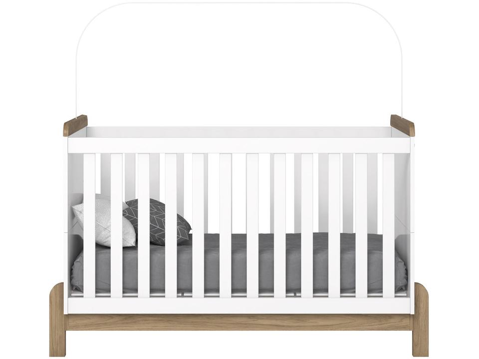 Berço Padrão Branco e Jequitibá Henn Ternura - 2
