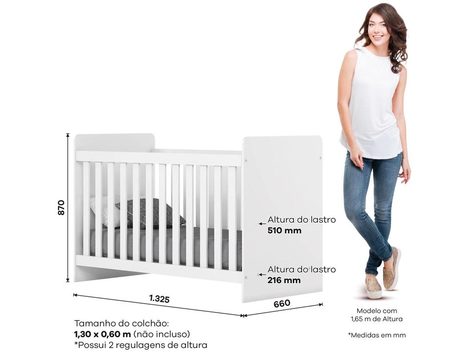 Berço Padrão Branco Henn Labirinto - 6