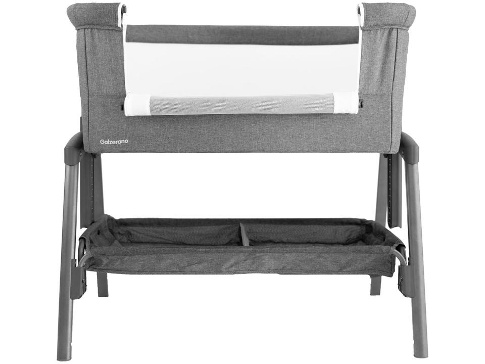 Berço Portátil com Colchão Galzerano Colin com Regulagem de Altura até 9kg Cinza - 1
