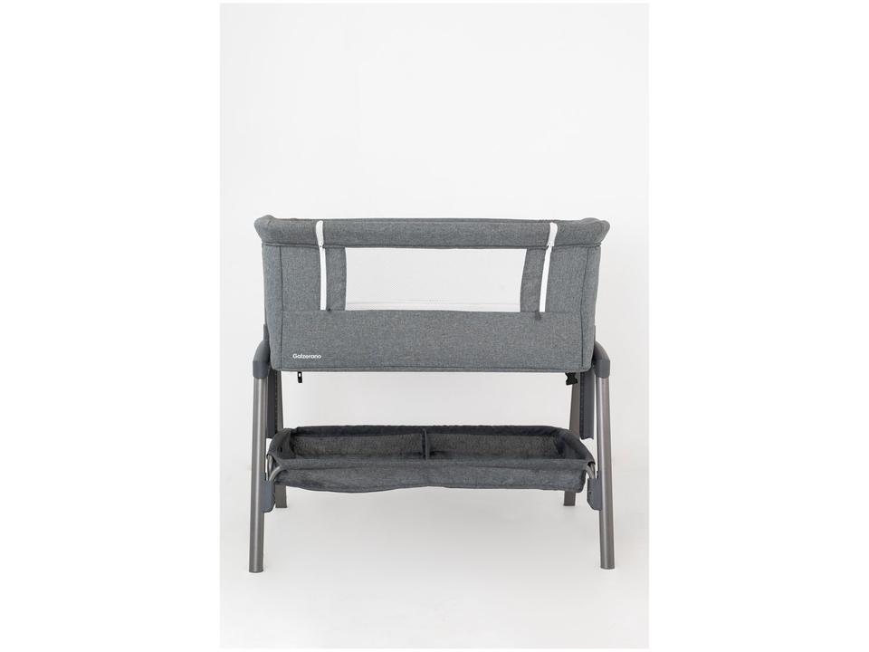 Berço Portátil com Colchão Galzerano Colin com Regulagem de Altura até 9kg Cinza - 5