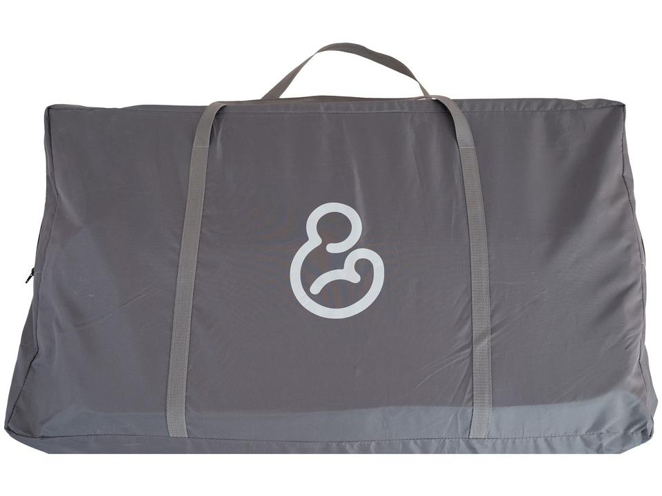 Berço Portátil com Colchão Galzerano Colin com Regulagem de Altura até 9kg Cinza - 10