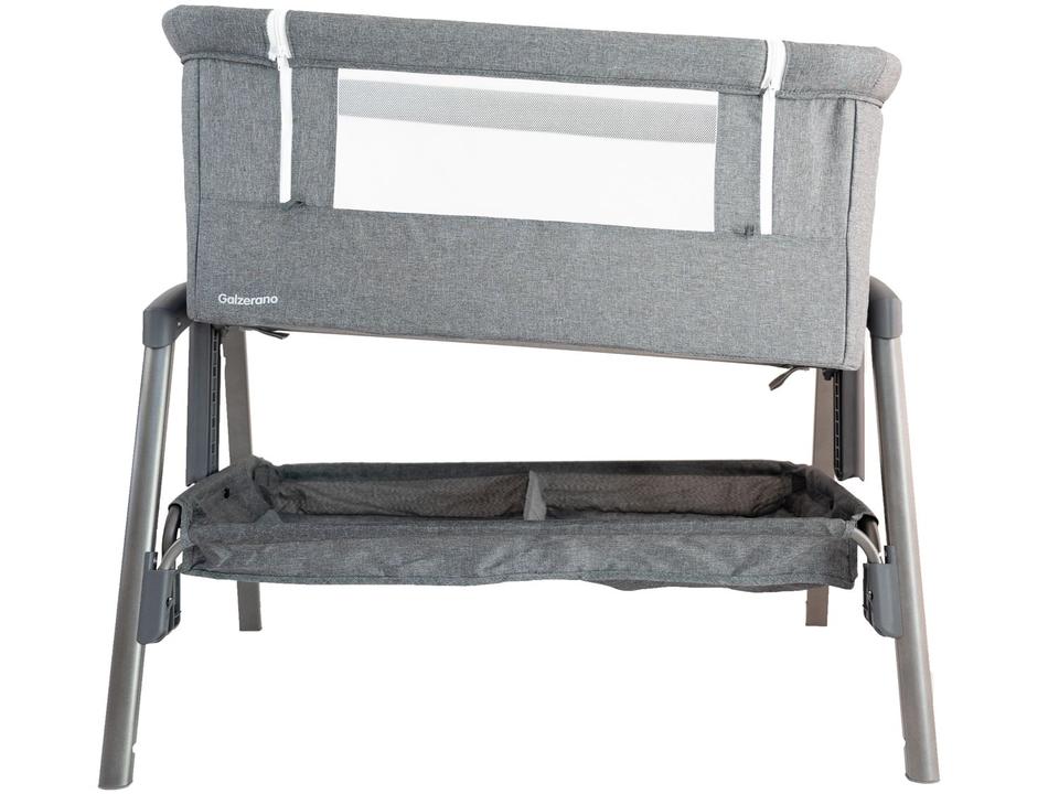 Berço Portátil com Colchão Galzerano Colin com Regulagem de Altura até 9kg Cinza - 4