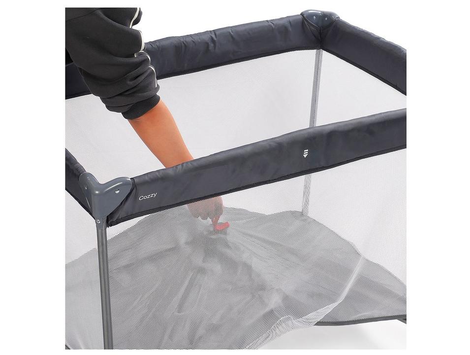 Berço Portátil Cosco Kids Cozzy até 18kg Cinza - 12