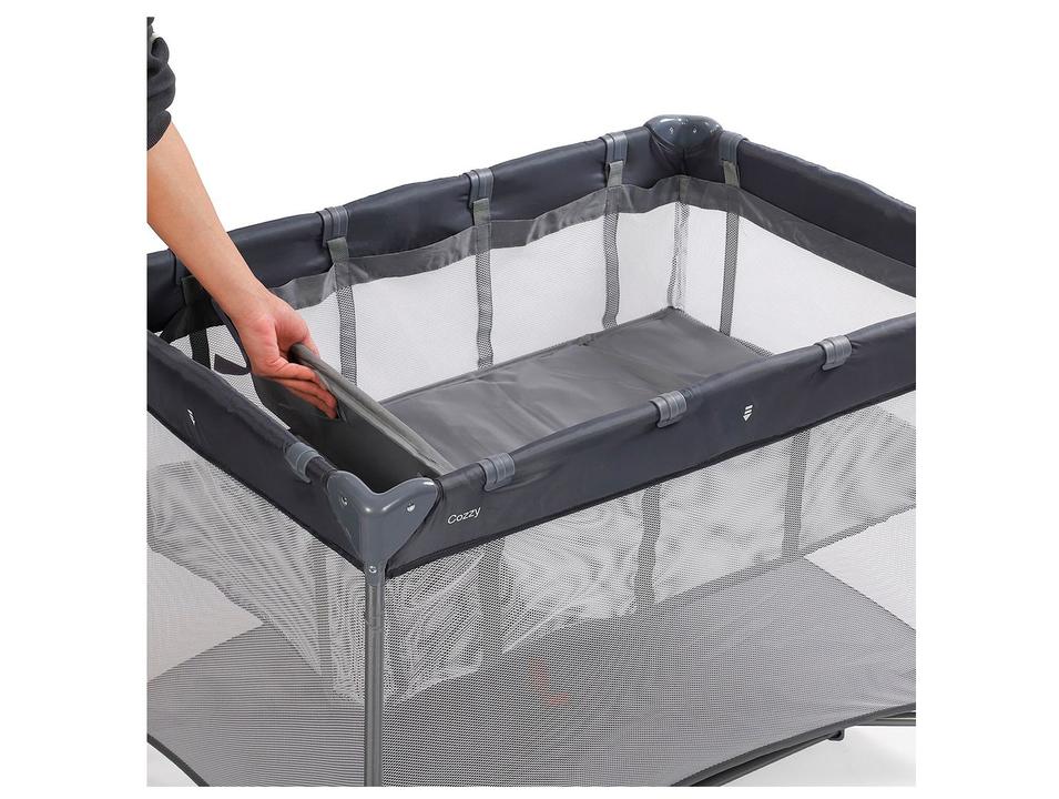 Berço Portátil Cosco Kids Cozzy até 18kg Cinza - 11