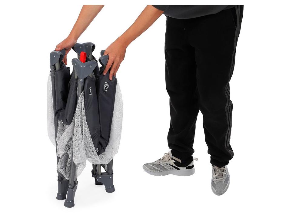 Berço Portátil Cosco Kids Cozzy até 18kg Cinza - 13