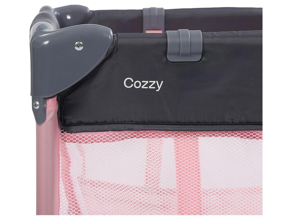 Berço Portátil Cosco Kids Cozzy até 18kg Rosa - 10