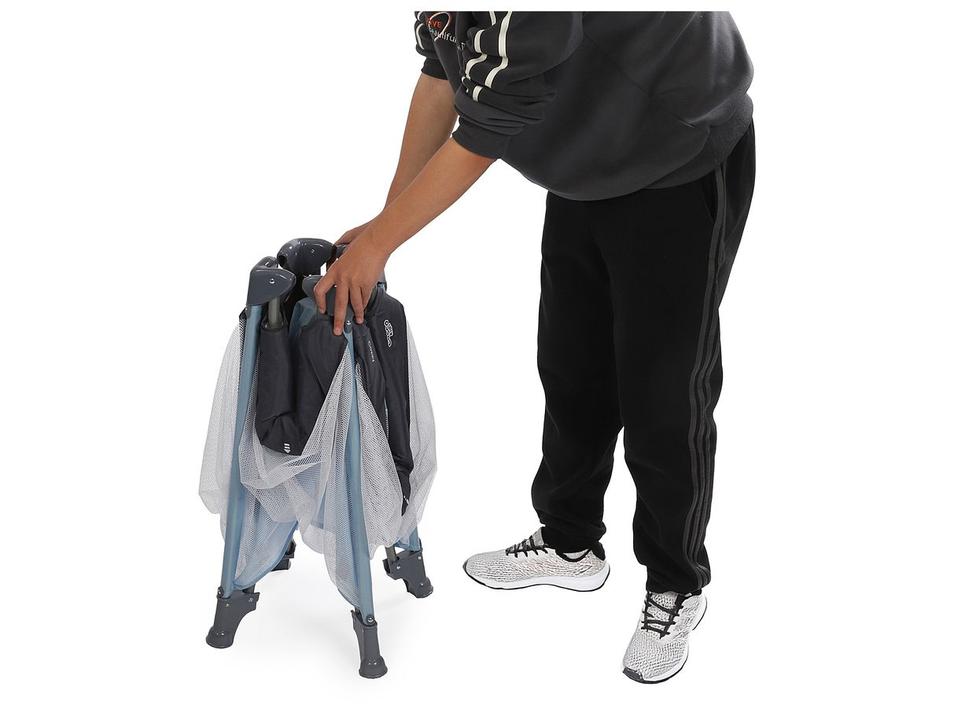 Berço Portátil Cosco Kids Cozzy com Mosquiteiro 0 a 18kg Azul - 7