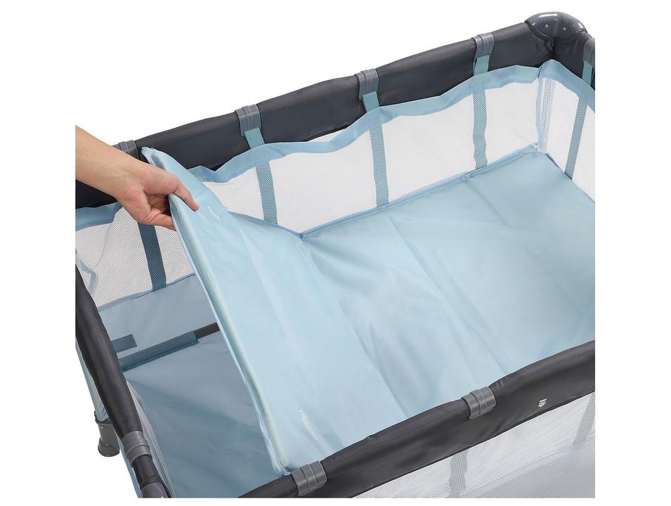 Berço Portátil Cosco Kids Cozzy com Mosquiteiro 0 a 18kg Azul - 4